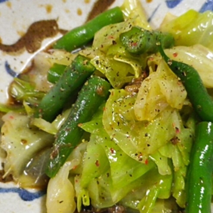 キャベツインゲンのアンチョビサラダ レシピ 作り方 By Leopoo 楽天レシピ